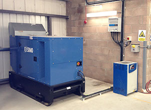 Image of a generator electrical installation for emergency services / RNLI by Enhanced Power Services Ltd
